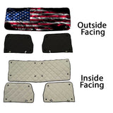 Peterbilt ZenEclipse Blackout Window Covers with Smokey Flag