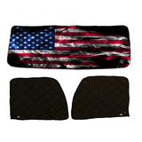 Peterbilt ZenEclipse Blackout Window Covers with Smokey Flag