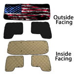 Kenworth ZenEclipse Blackout Window Covers with Smokey Flag