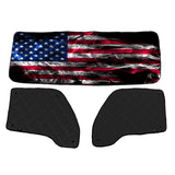 Kenworth ZenEclipse Blackout Window Covers with Smokey Flag