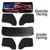 Kenworth T680, T880, W990 ZenEclipse Blackout Window Covers with Smokey Flag