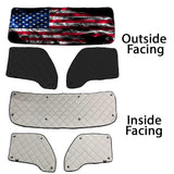 Kenworth T680, T880, W990 ZenEclipse Blackout Window Covers with Smokey Flag