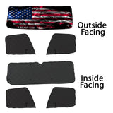 Freightliner ZenEclipse Blackout Window Covers with Smokey Flag