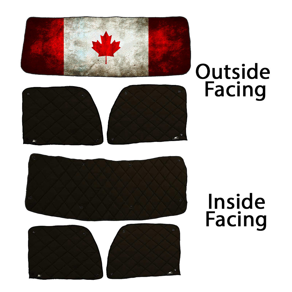 PB 365, 367, 384, 386, 388, 389, 379 (2005-07), 330, 335, 337, 348 (2006+) ZenEclipse Canada Flag Blackout Covers