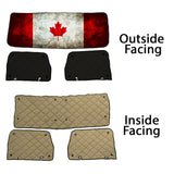 Peterbilt ZenEclipse Blackout Window Covers with Canada Flag