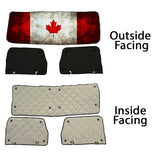 Peterbilt ZenEclipse Blackout Window Covers with Canada Flag
