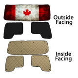 Kenworth ZenEclipse Blackout Window Covers with Canada Flag