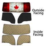 Kenworth T680, T880, W990 ZenEclipse Blackout Window Covers with Canada Flag