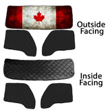Kenworth T680, T880, W990 ZenEclipse Blackout Window Covers with Canada Flag