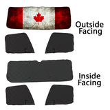 Freightliner ZenEclipse Blackout Window Covers with Canada Flag