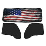 Kenworth ZenEclipse Blackout Window Covers with Old Glory Flag