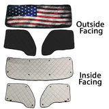 Kenworth ZenEclipse Blackout Window Covers with Old Glory Flag