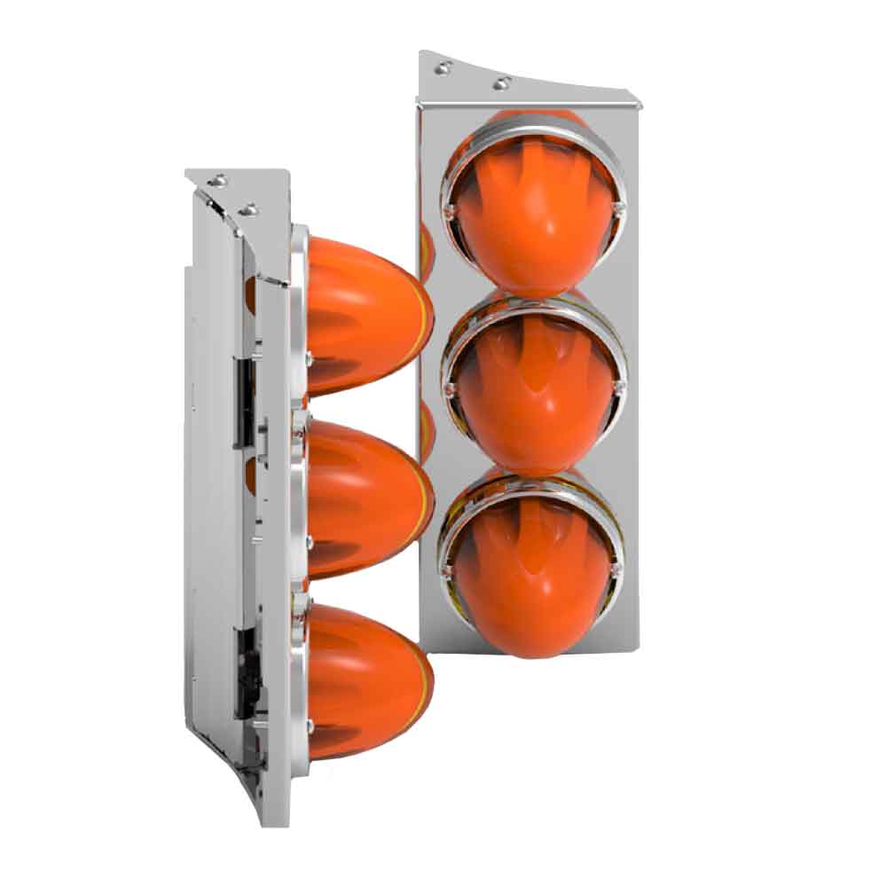 Peterbilt 589 Short GLO Watermelon Front Air Cleaner Light Bar