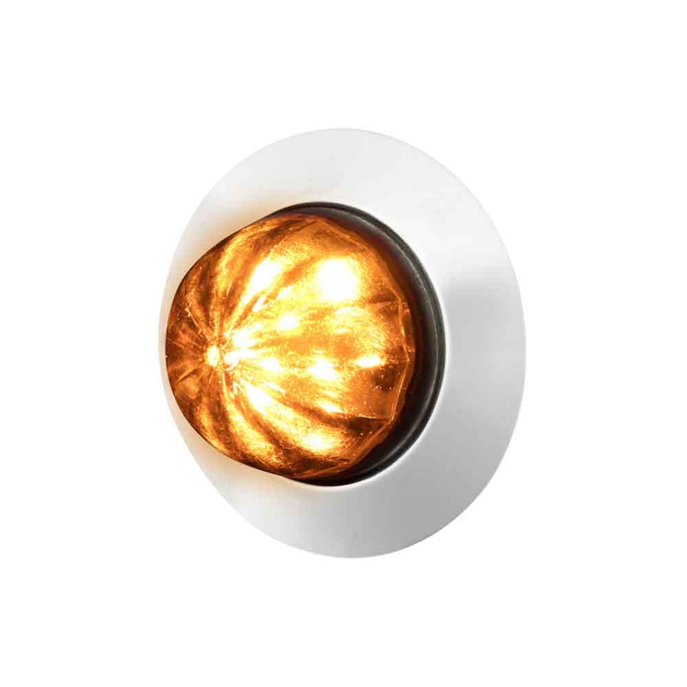 1-1/4" Dual 6 LED Watermelon Light with Stainless Steel Bezel