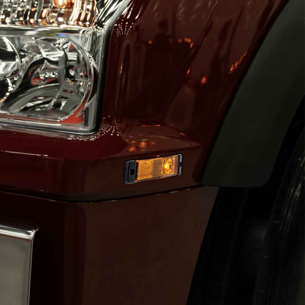 5" Amber 3 LED Side Marker Light for 2015-2026 Kenworth T880