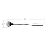1-1/2" White 4 LED License Light - 2 Pack