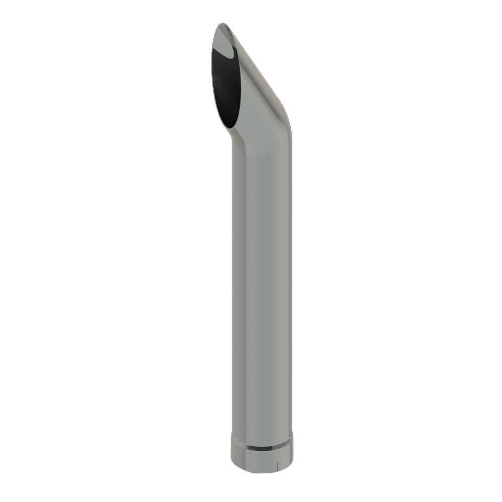 5"D x 24"L Short 30 Top Chrome One-Piece Stack with Expanded End