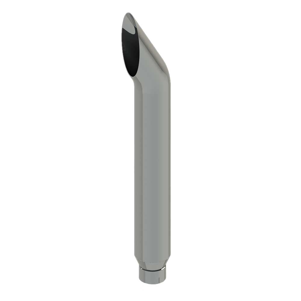 7"-5"D x 120"L Short 30 Top Chrome One-Piece Stack with Expanded End