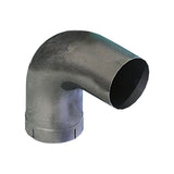 5" Dia. x 9"L x 5" Rad. 90 Degree Carbon Steel Elbow Expanded End