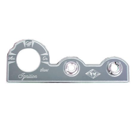 Stainless control plate dimmer/wiper/ignition