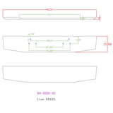 Ford 16 Tapered Chrome Bumper