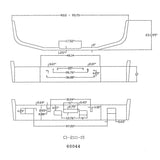 12" Chrome Bumper for Freightliner FLD112, FLD120