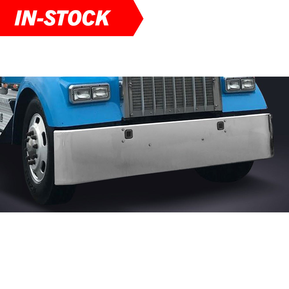 Kenworth W900L 18-Inch Texas Square Chrome Bumper