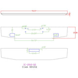 Western Star 16" Tapered Chrome Bumper