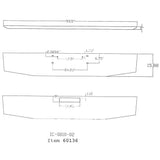 Western Star 16" Tapered Chrome Bumper