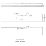 Western Star 18" Texas Square Chrome Bumper
