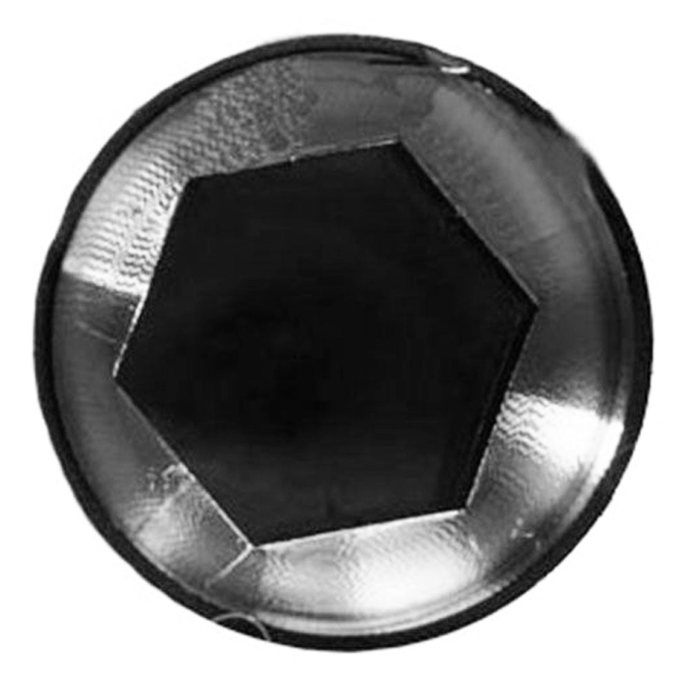 33mm Chrome Plastic Bullet Nut Cover - Push On