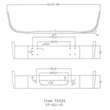 International 9100, 9200, 9400 13" Chrome Bumper