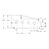Peterbilt 379 Cowl Extension with 2" Light Cutouts