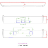 Mack CH 1994-2004 14" Set Forward Chrome Bumper