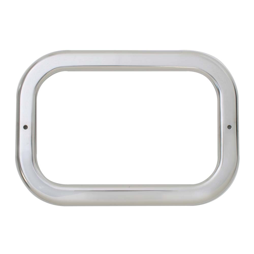 Stainless Steel Rectangle Light Bezel