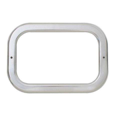 Stainless steel rectangle light bezel