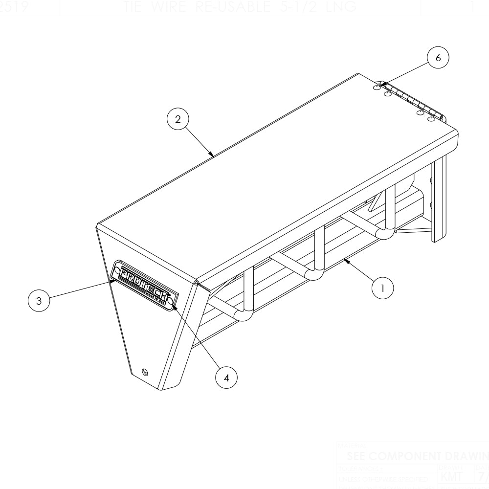 Freightliner Frame Mount Tire Chain Hanger