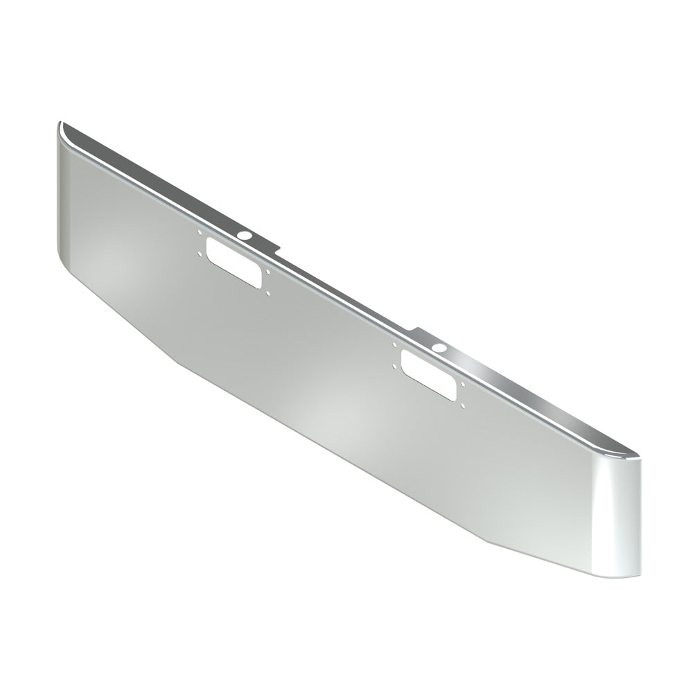 22" Peterbilt 352 and 359 Tapered Rolled End Chrome Bumper with Tow
