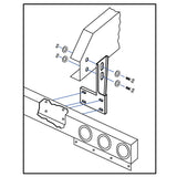 Side of Frame Mount for One-Piece Rear Light Bar