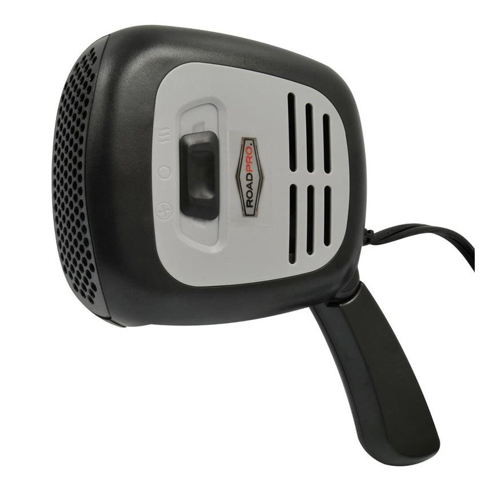 RoadPro 12-Volt Heater & Fan with Swing-Out Handle
