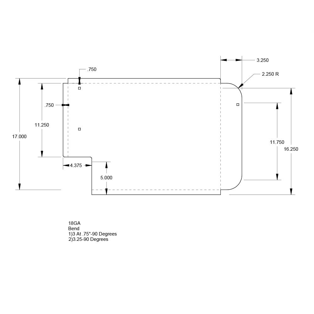 Peterbilt 379 Wide Rectangular Cowl Extension