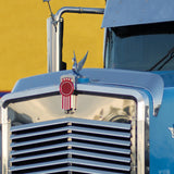 Kenworth W900L Stainless Steel Hood Shield Bug Deflector
