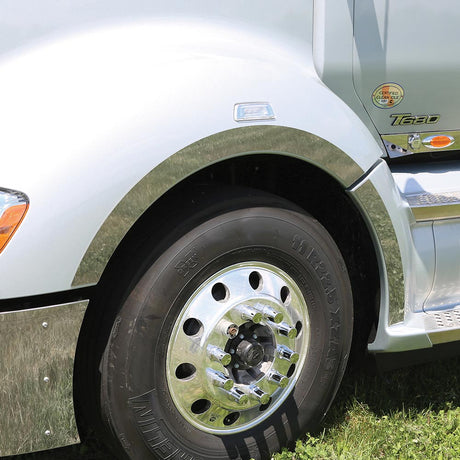 Kenworth T680 long hood fender trim for semi trucks