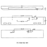 Kenworth W900B, W900L 18" Texas Square Bumper