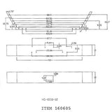 Peterbilt 357, 378 Setback 12-Inch Open End Chrome Bumper