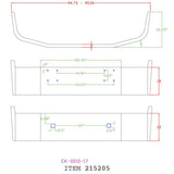International 9400 1997 & Older 18" Chrome Bumper