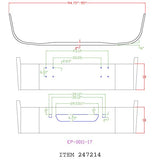 International 9100, 9200, 9400 18" Chrome Bumper