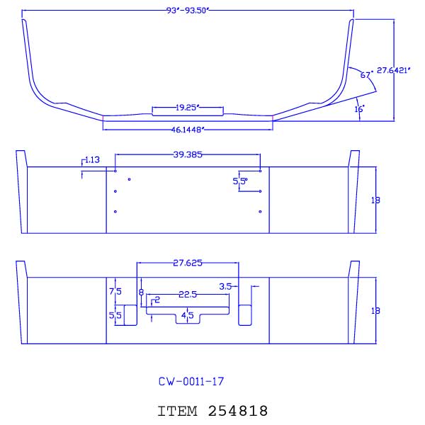 FL Century 2005-07, Columbia 2004-07 18" Bumper