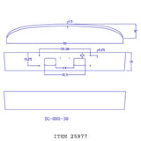GMC Topkick 14" Factory Style Chrome Bumper