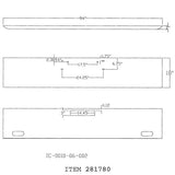 Western Star 18" Texas Square Chrome Bumper